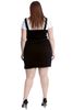 Immagine di JEANS DUNGAREE BLACK DRESS STRETCH WITH BUTTONS